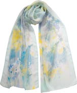 Elizabetta Meadow - Long Sheer Silk Scarf for Women