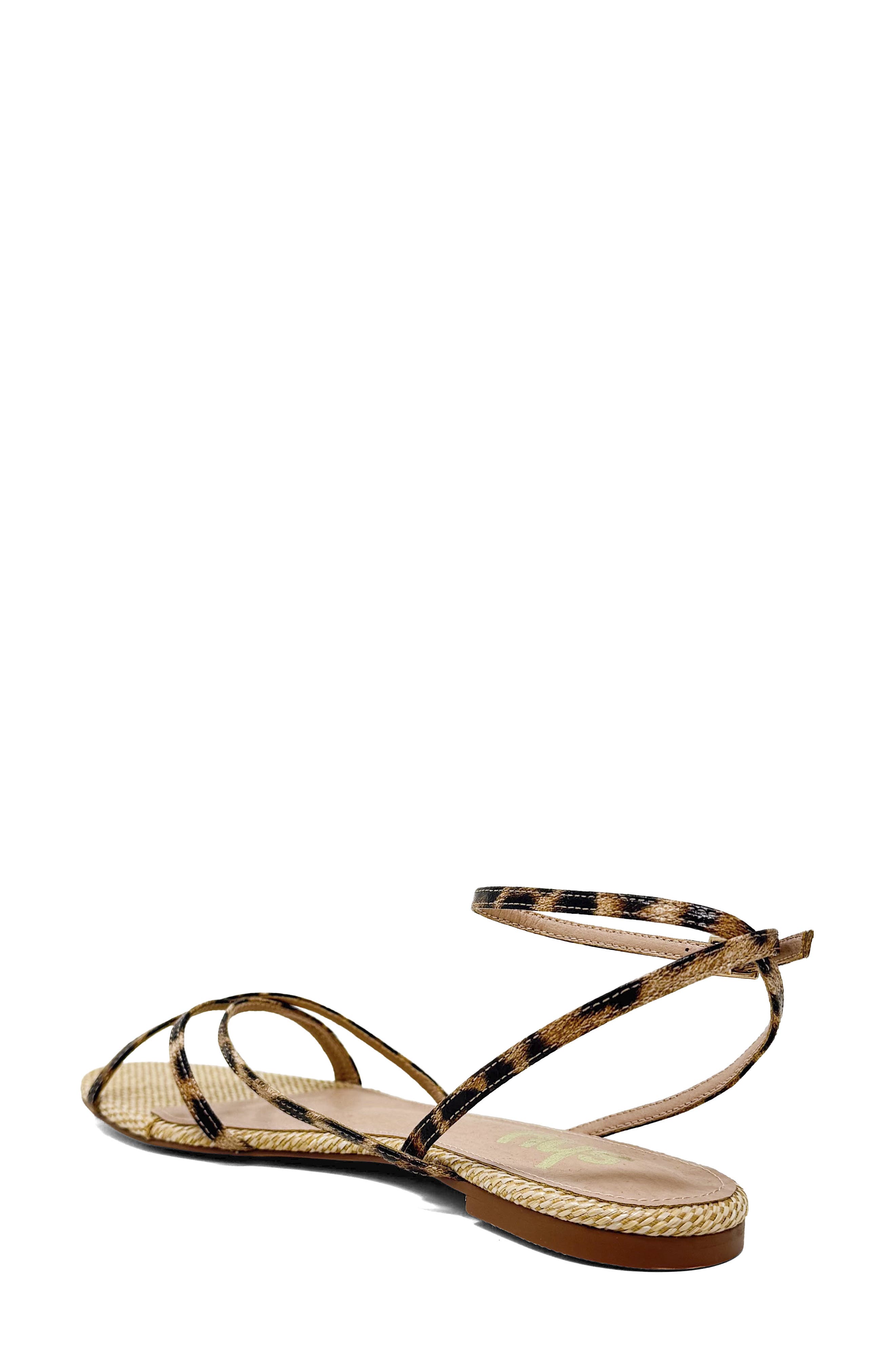 SHUSHOP Betty Ankle Strap Sandal, Alternate, color, Leopard Print