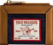 True Religion Buddha Patch Small Denim Wallet