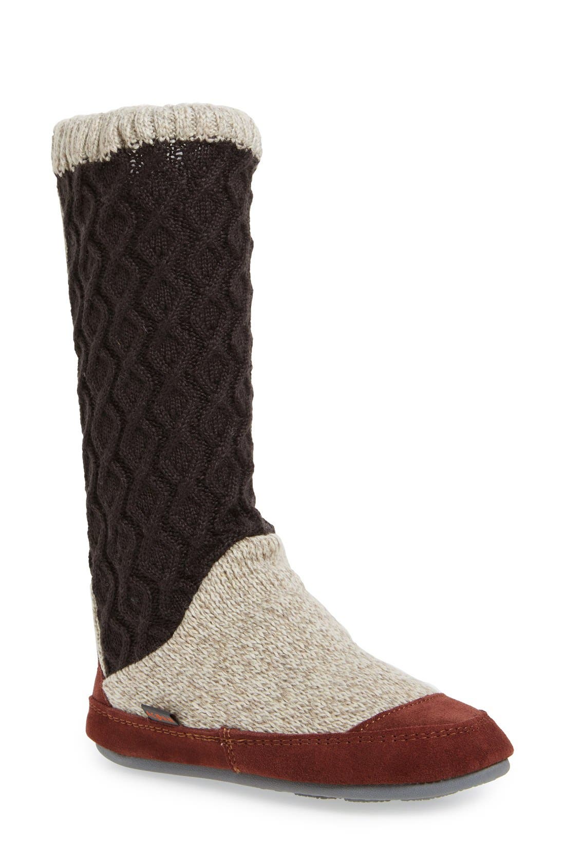 Acorn Slouch Slipper Boot, Main, color, 