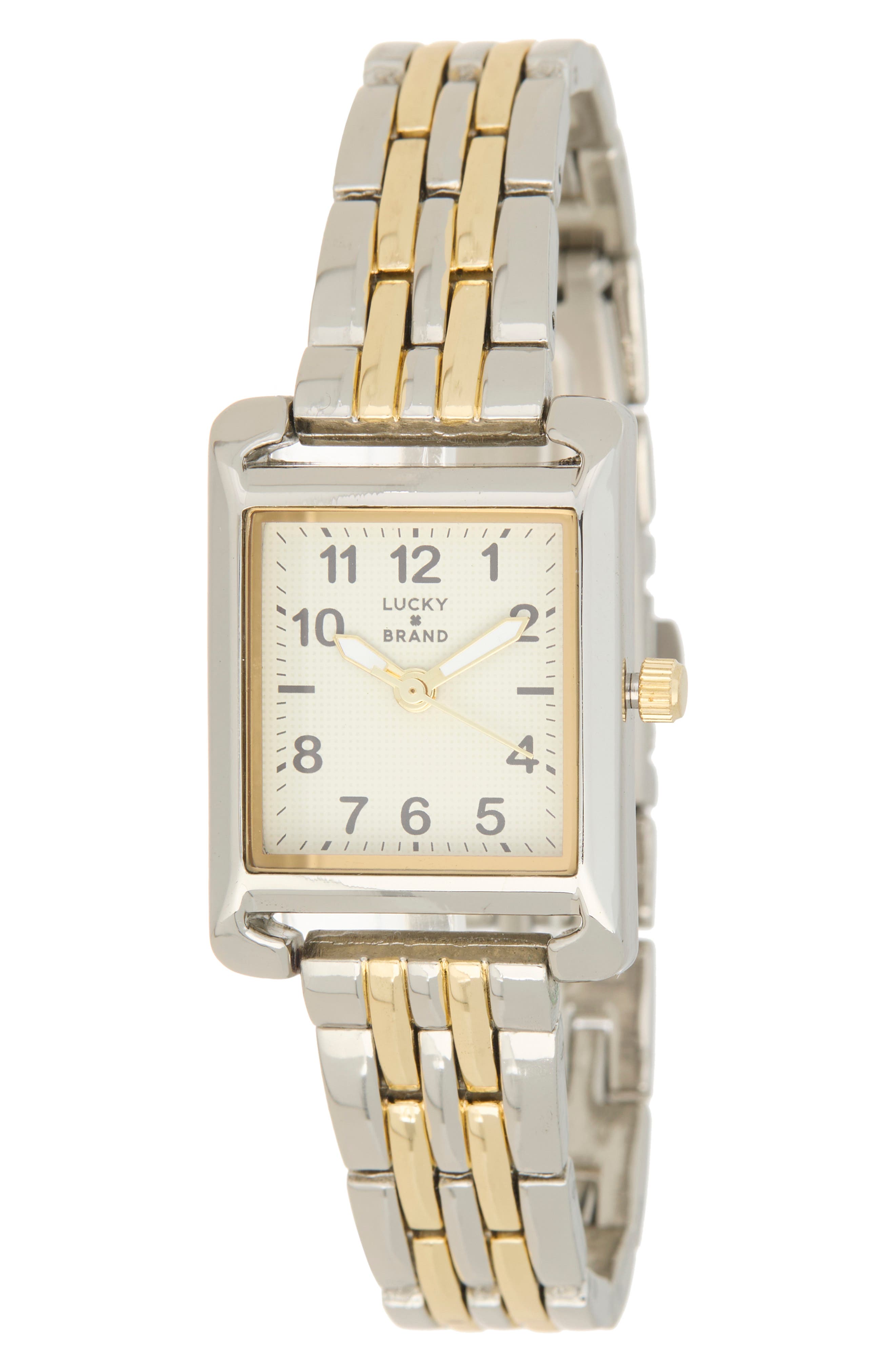 Rectangular Link Bracelet Watch, 23mm x 32mm