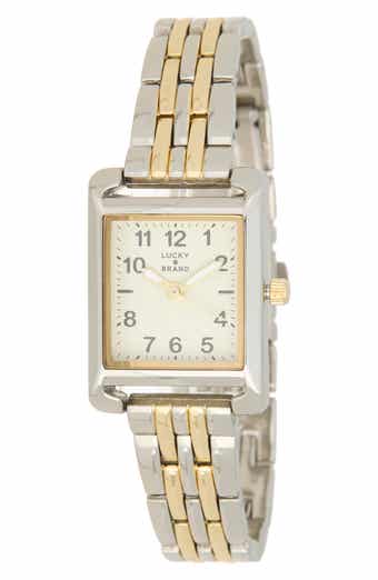 Rectangular Link Bracelet Watch, 23mm x 32mm