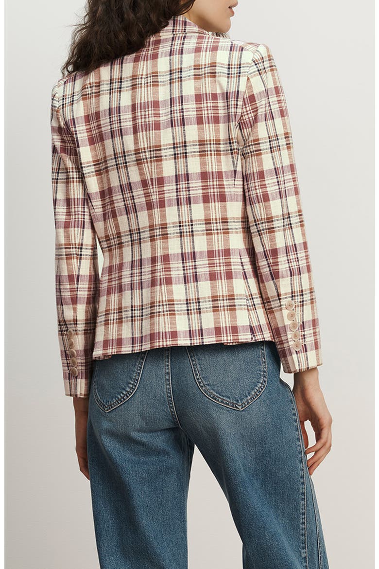 Tyra Plaid Dickey Jacket, Alternate, color, ORCHID HAZE MULTI