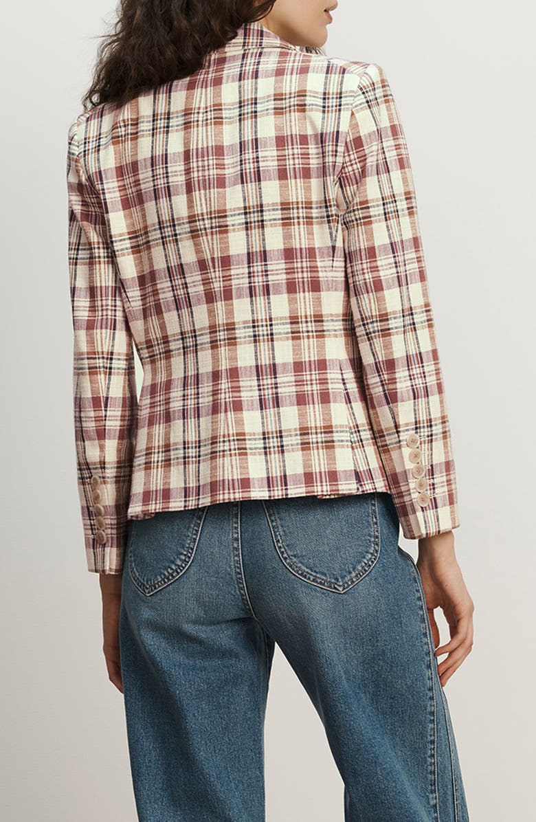 Veronica Beard Tyra Plaid Dickey Jacket, Alternate, color, Orchid Haze Multi