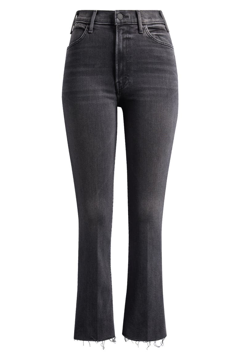 The Hustler High Waist Fray Hem Ankle Bootcut Jeans, Alternate, color, CAN YOU CALL MY PHONE