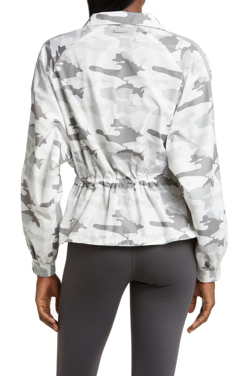 Blanc Noir Tempest Water Repellent Peplum Jacket, Alternate, color,