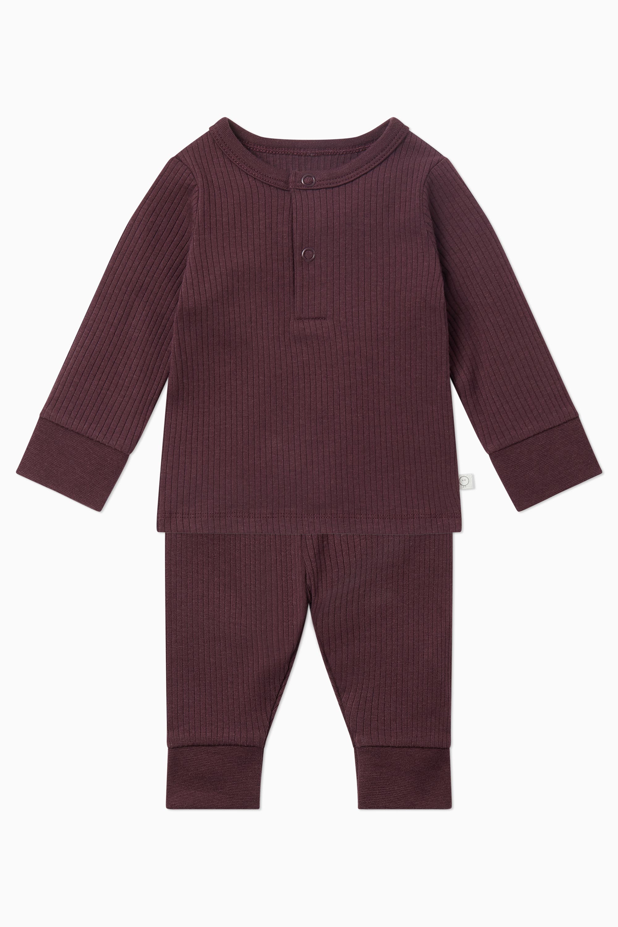 Mori Kids'  Ribbed Pyjamas In Purple