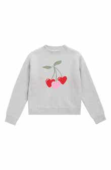 Vigoss Kids' Mossy Cherry Heart Sweater