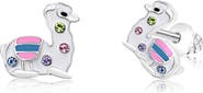 Chanteur Kids' Lama Crystal Stud Earrings