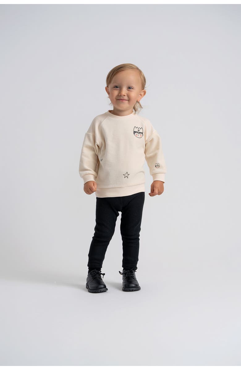 Charlotte & George Prince Print Sweatshirt and Leggings Set, Alternate, color, Blue Jay