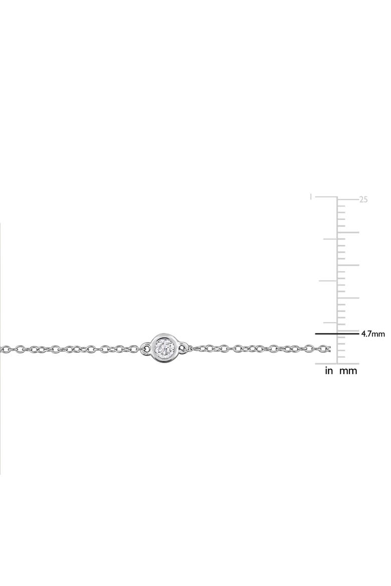 7/8 CTW Lab-Grown Diamond Station Necklace, Alternate, color, Sterling Silver
