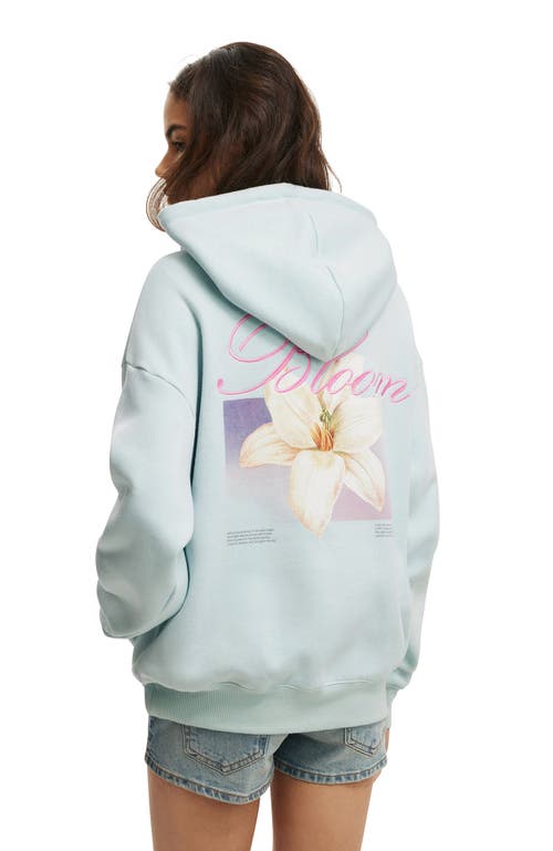 Cotton On Graphic Fleece Hoodie In Gray