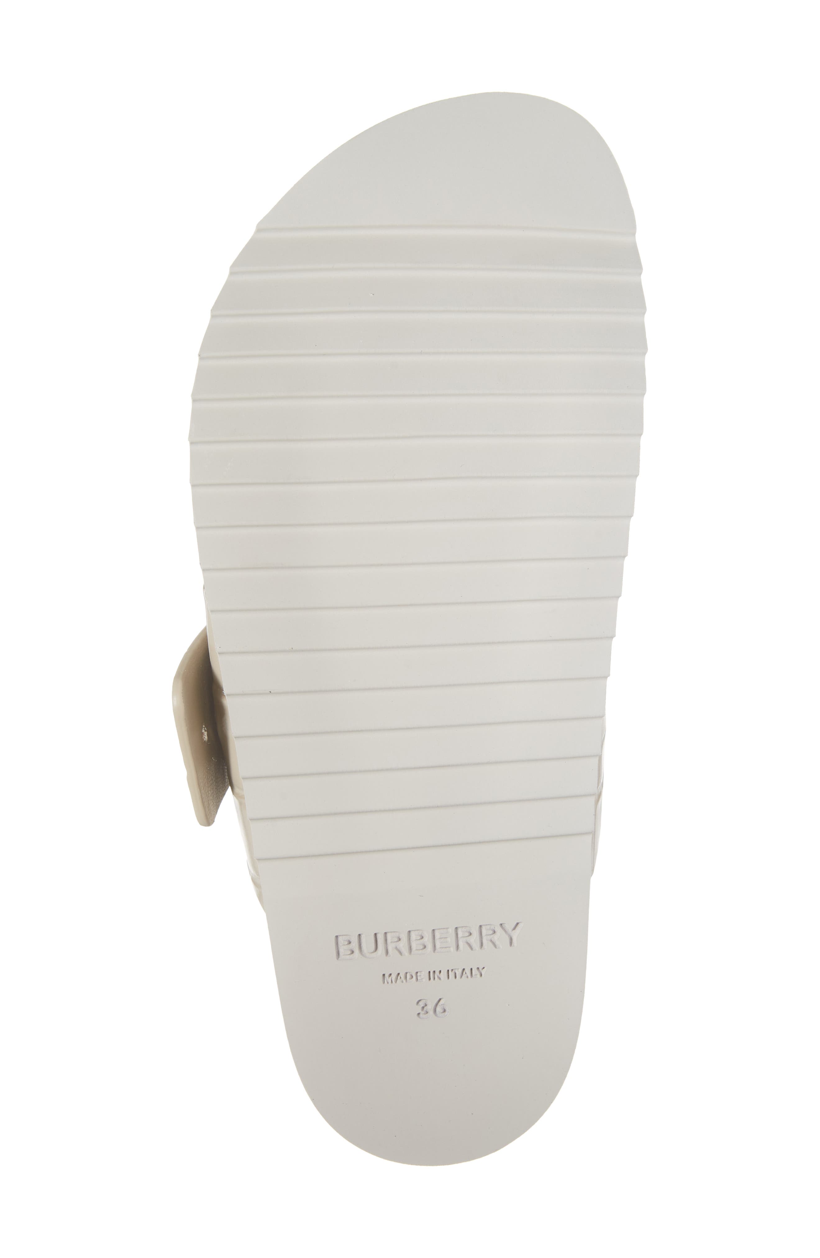 Burberry Olympia Croc Embossed Sandal, Alternate, color, Soft Fawn