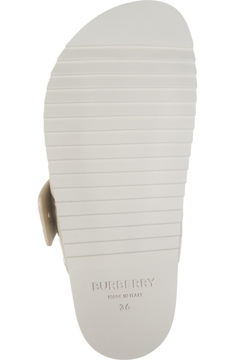 Burberry Olympia Croc Embossed Sandal, Alternate, color, Soft Fawn
