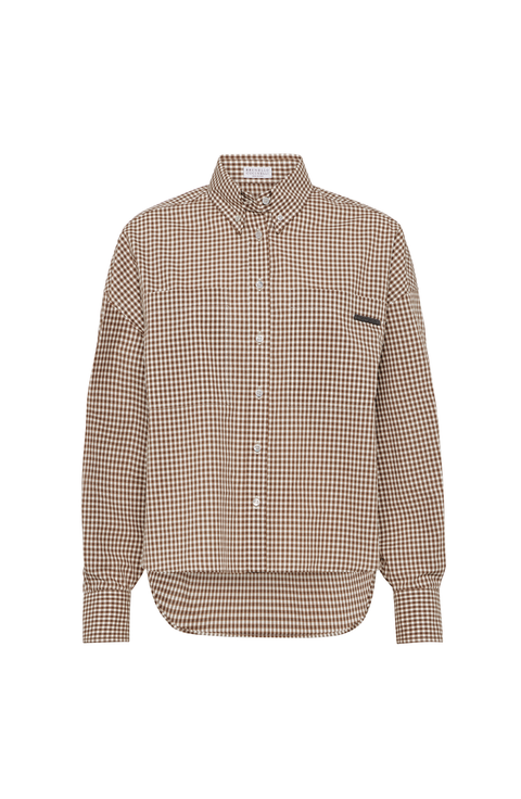 Checked poplin shirt
