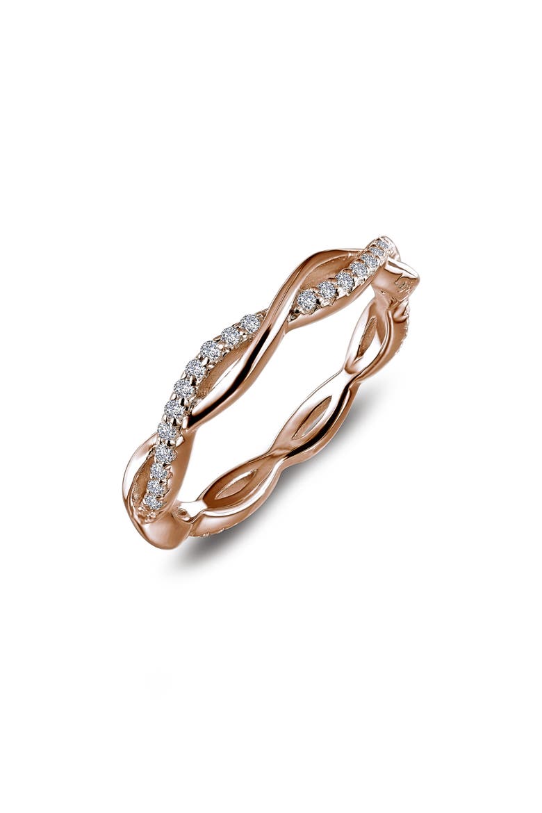 Twisted Stackable Ring, Main, color, ROSE GOLD