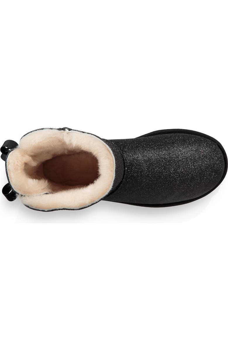 UGG<sup>®</sup> Mini Bailey Bow Sparkle Genuine Shearling Boot, Alternate, color,