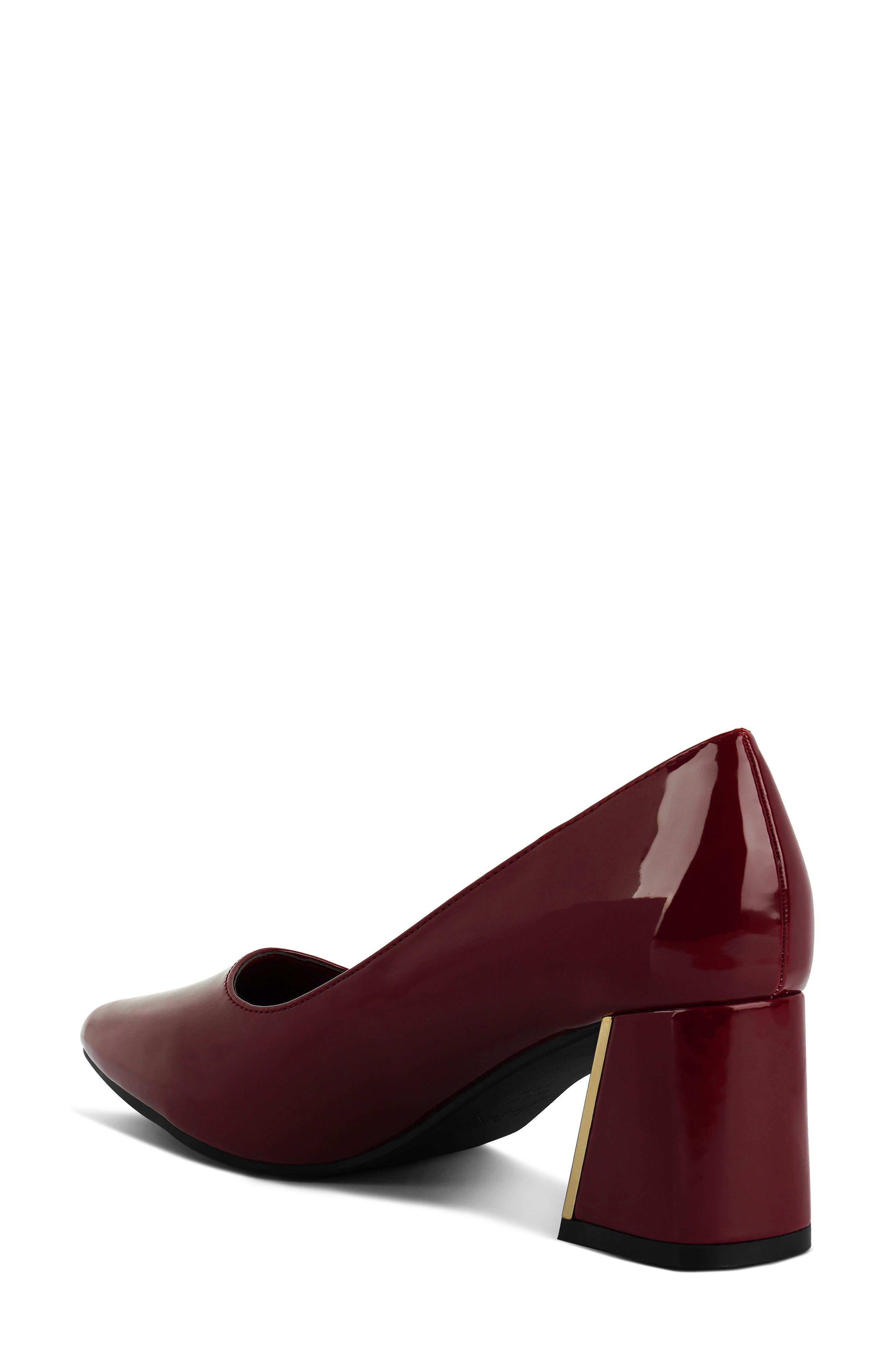 Zaila Block Heel Pump, Alternate, color, BURGUNDY