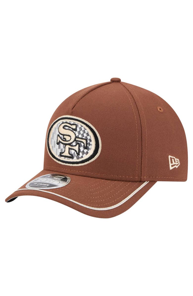New Era Men's New Era Brown San Francisco 49ers Motorsport 9FORTY Adjustable Hat, Main, color, Brown