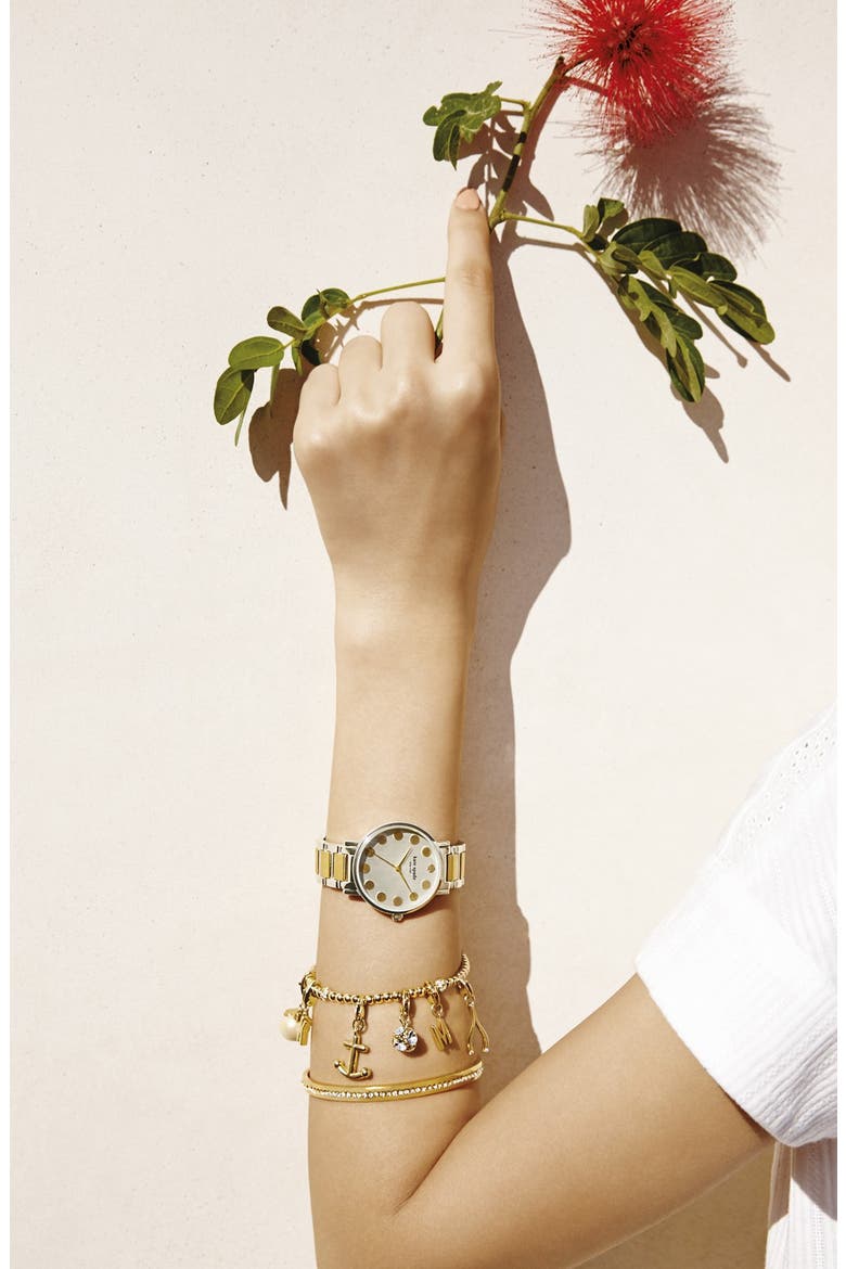 'idiom - all that glitters' pavé bangle, Alternate, color, CLEAR/ GOLD