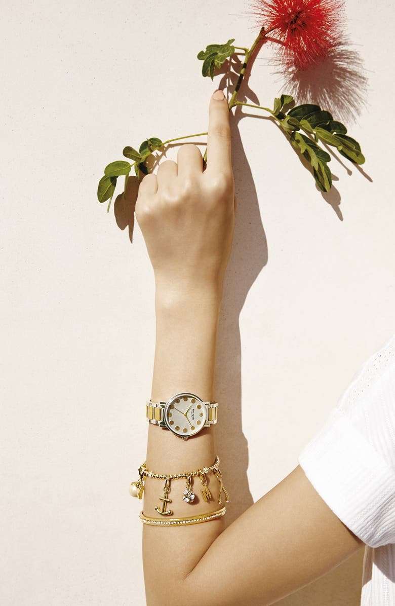 Kate Spade New York 'idiom - all that glitters' pavé bangle, Alternate, color, 