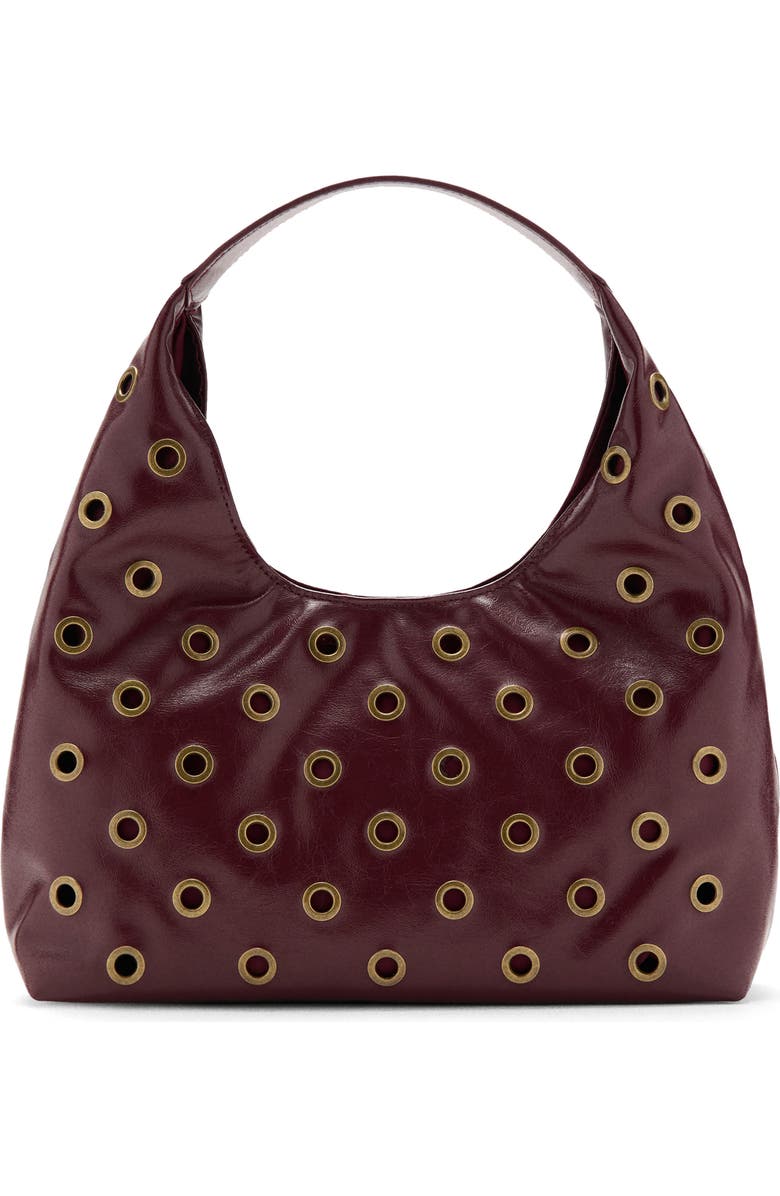 MANGO TEEN Stud Faux Leather Shoulder Bag, Main, color,