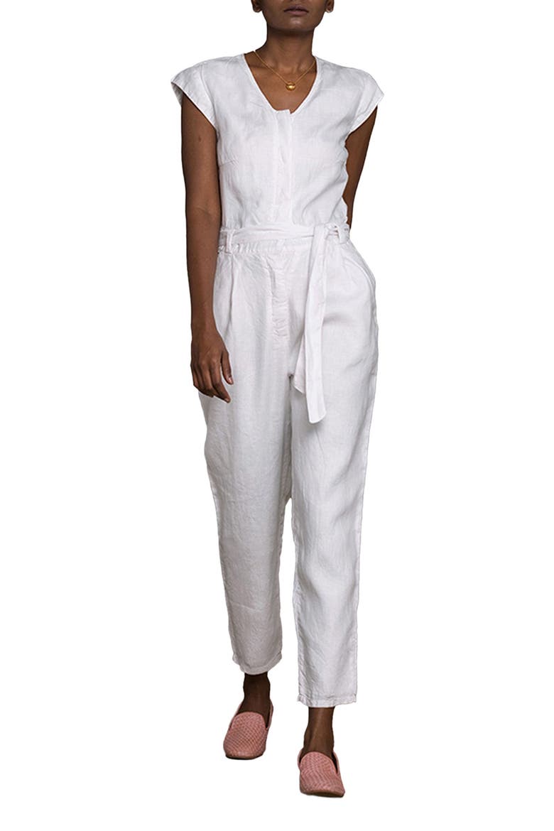 Evening Chai Jumpsuit, Alternate, color, White
