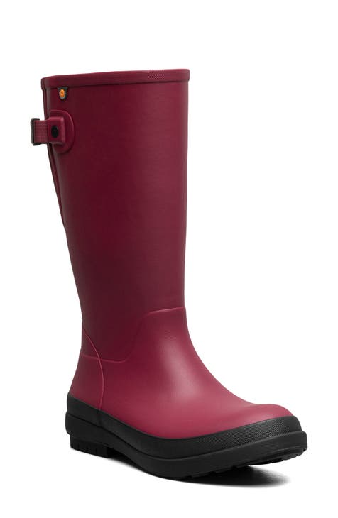 Ugg rain fashion boots red