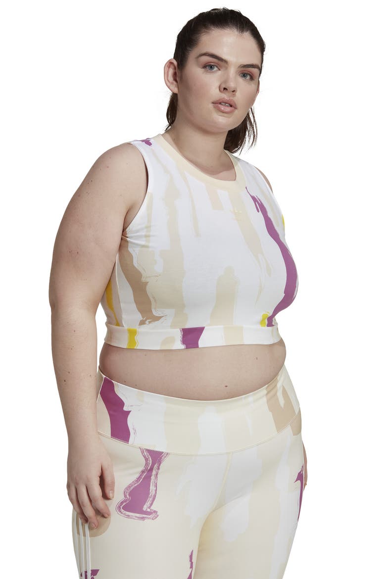 X Thebe Magugu Crop Top, Alternate, color, MULTICOLOR/ WHITE/ ECRU TINT