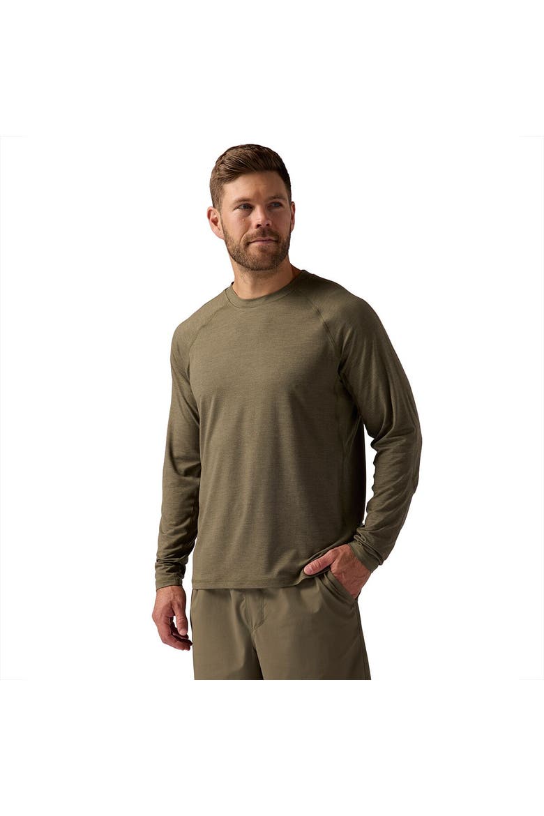 Destination Long-Sleeve Crew Top - Men's, Alternate, color, Kalamata