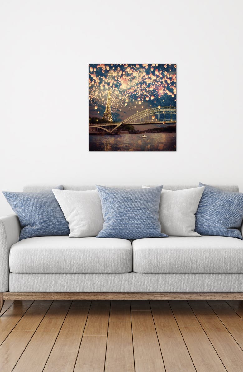 iCanvas Love Wish Lanterns over Paris Giclée Print Canvas Art, Alternate, color, 