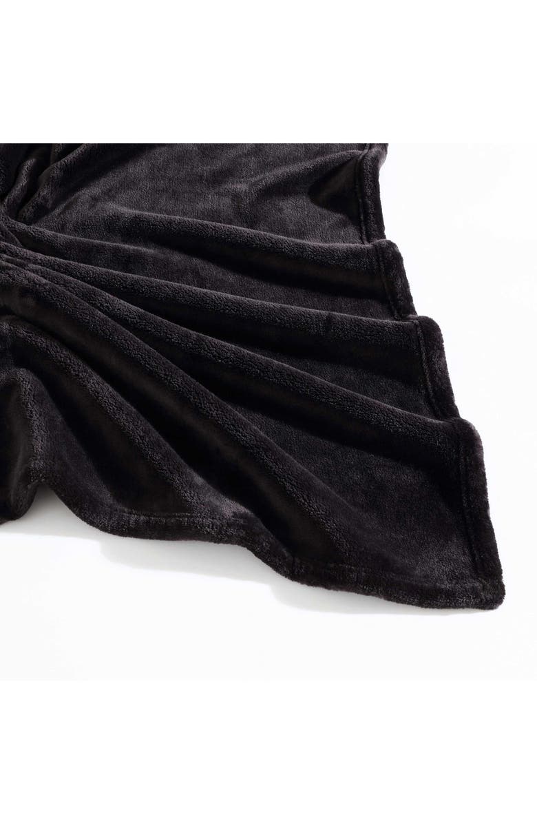 Eddie Bauer Ultra Luxe Fleece Throw Blanket, Alternate, color, Black