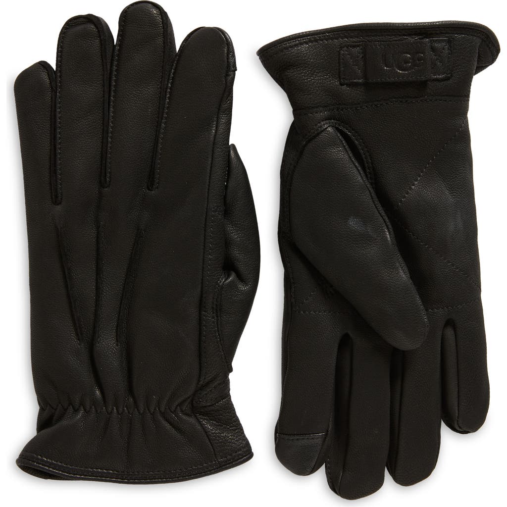 UGG(r) 3 Point Leather Gloves in Black  product