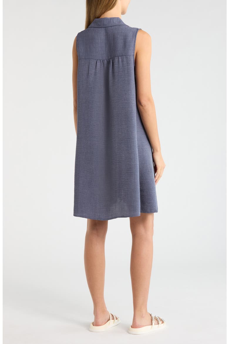 Two Pocket Sleeveless Shirtdress, Alternate, color, TWEED BLUE