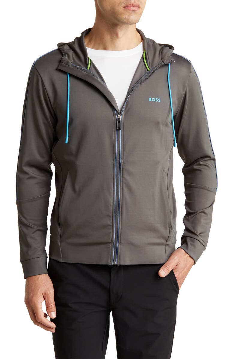 BOSS Sicon Zip-Up Hooded Jacket, Main, color, 