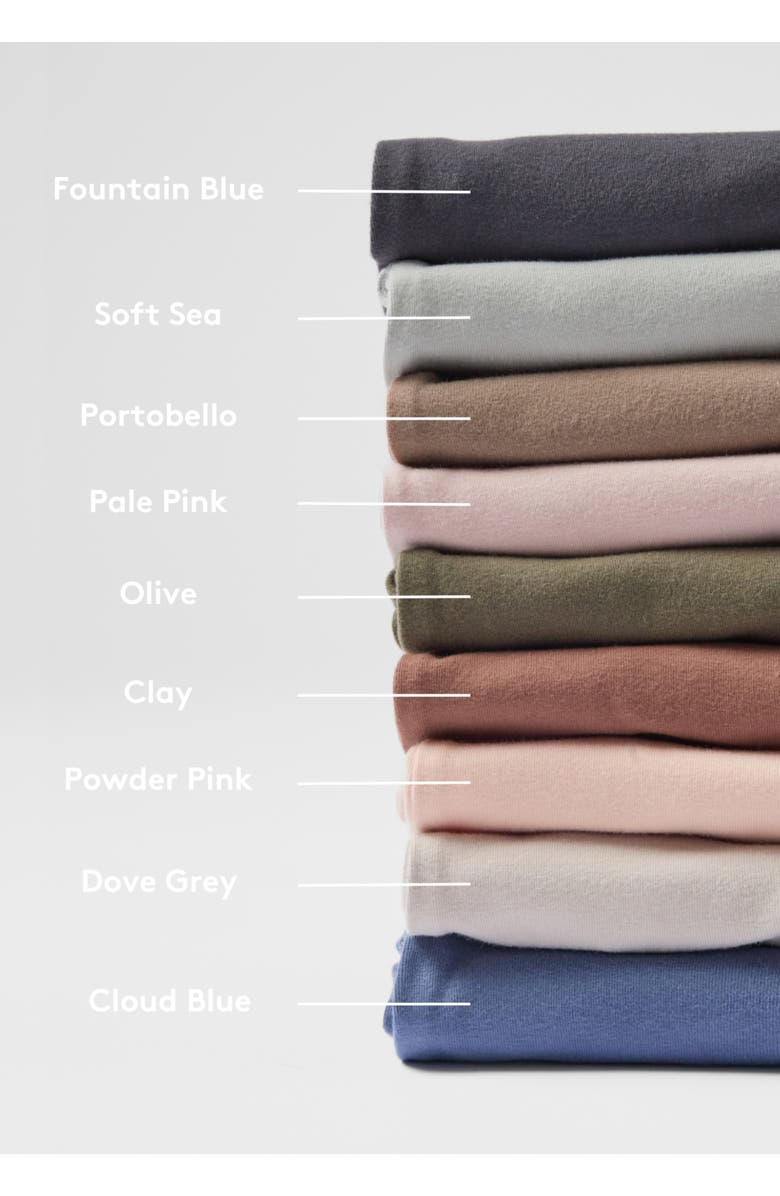 Pehr Essentials Organic Cotton Romper, Alternate, color, Fountain Blue