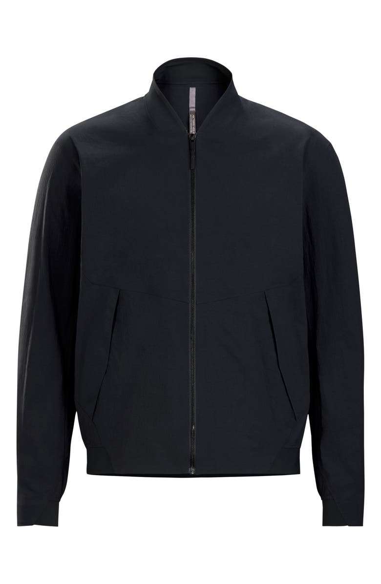 Veilance Diode Stretch Nylon Bomber Jacket, Alternate, color, Black
