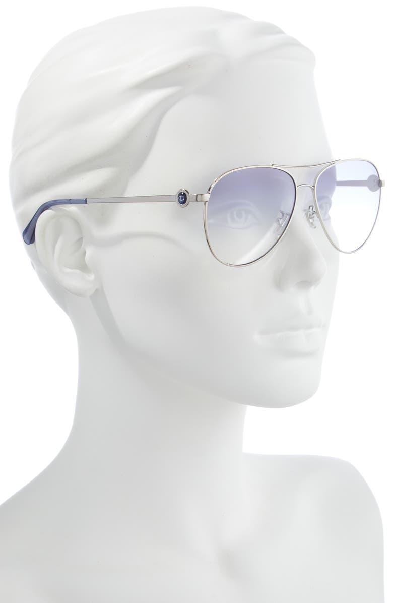 COACH 58mm Gradient Aviator Sunglasses, Alternate, color, 