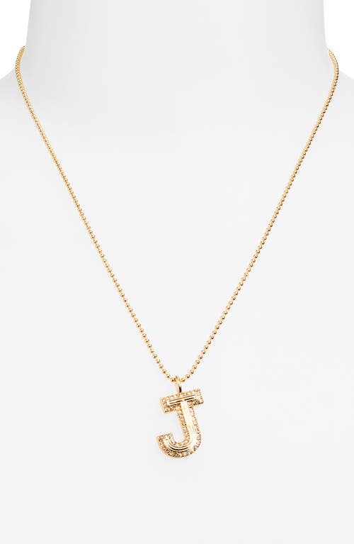 Baublebar Arianna Initial Pendant Necklace In Gold
