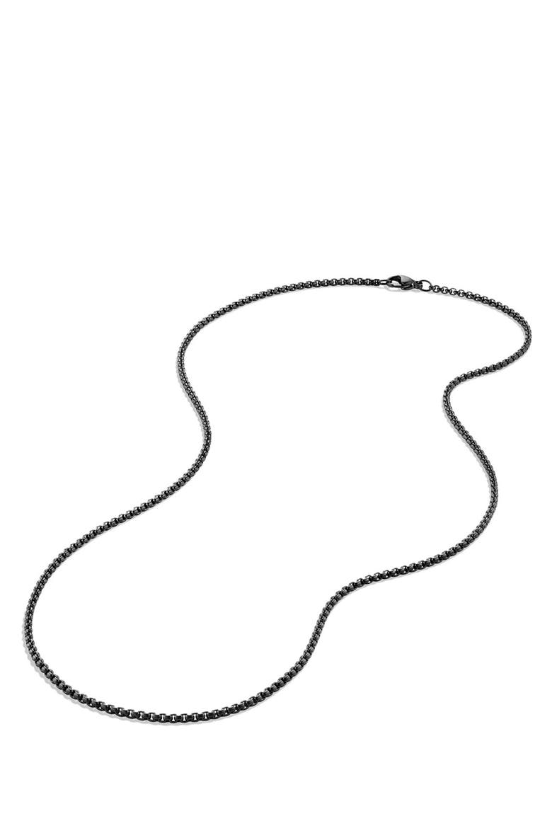 Men's Box Chain Necklace in Stainless Steel, 2.7mm, Alternate, color, ALTERNATIVE MATERIAL
