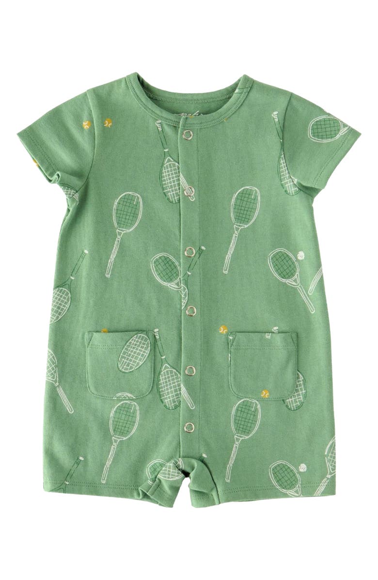 Pehr Patch Pocket Organic Cotton Romper, Main, color, 