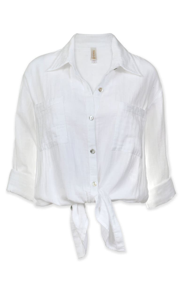 HELEN JON Island Shirt, Alternate, color, White