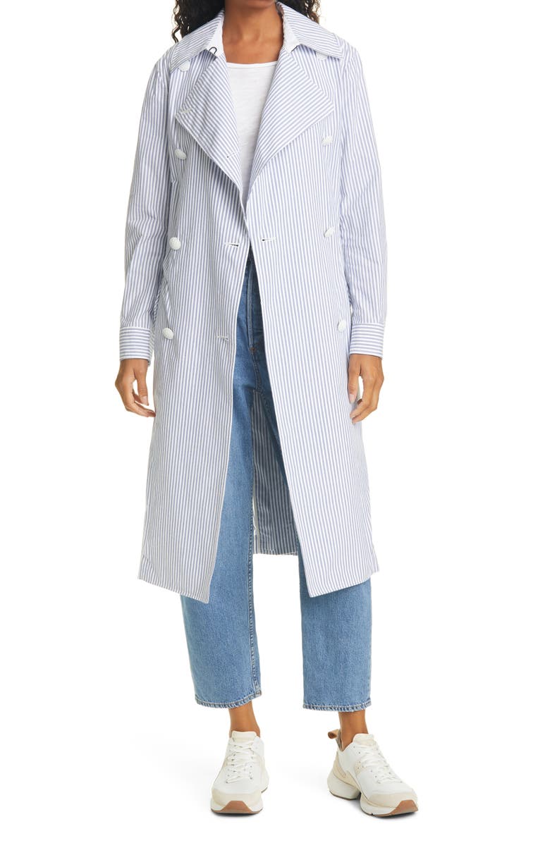 rag & bone Adriene Stripe Trench Coat, Main, color,
