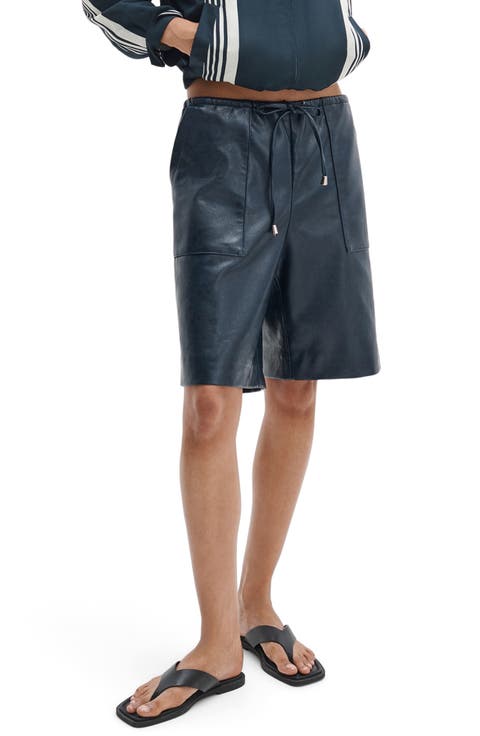 Claire Faux Leather Shorts