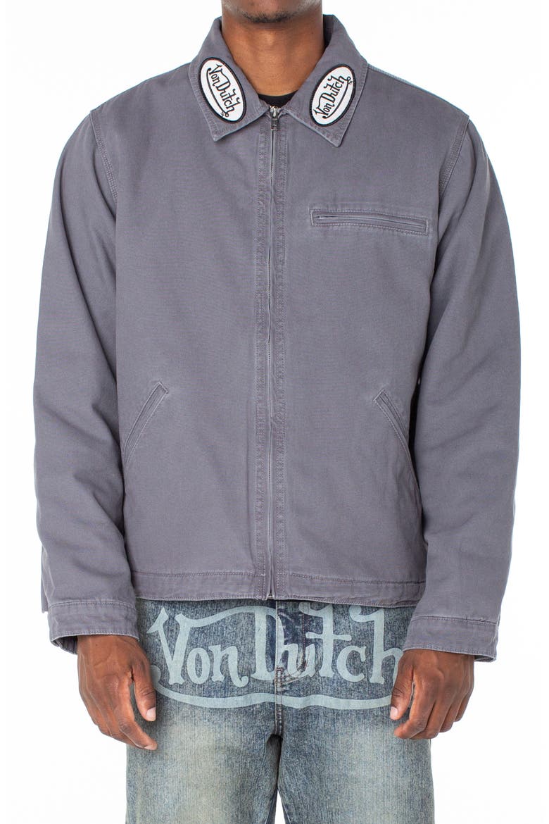 East Patch Collar Quilted Worker Jacket, Alternate, color, Wisp Tone