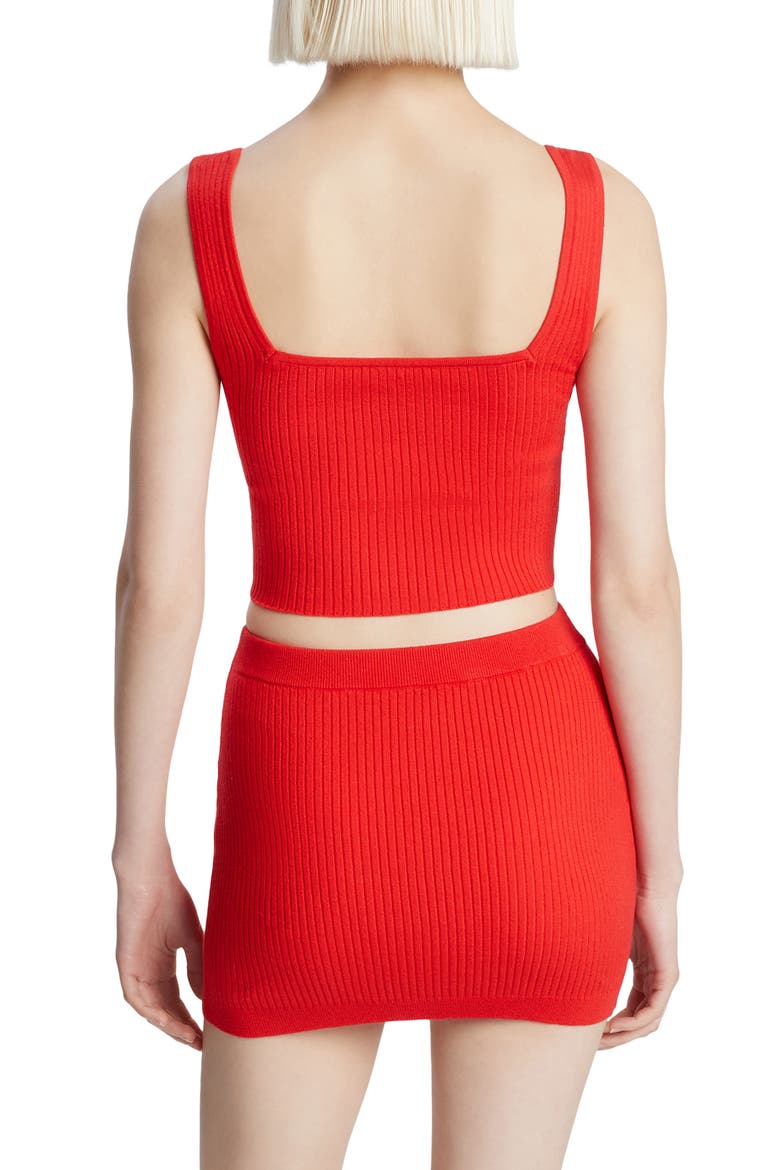 Sarita Crop Rib Tank, Alternate, color, DEEP RED