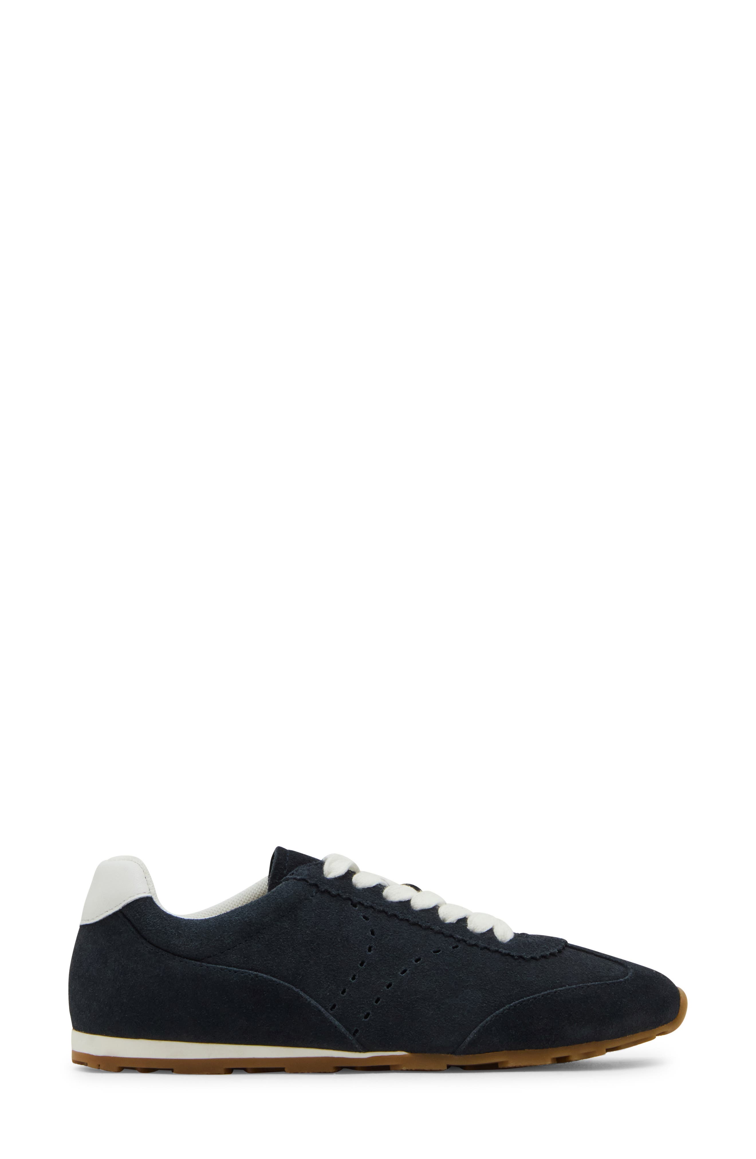 Carmen Waterproof Sneaker, Alternate, color, NAVY SUEDE