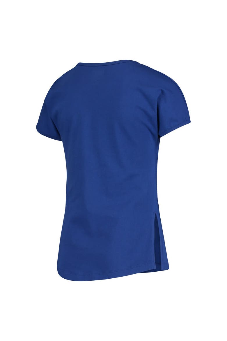 Girls Youth Royal Los Angeles Dodgers Brush Stroke Dolman T-Shirt, Alternate, color, Royal