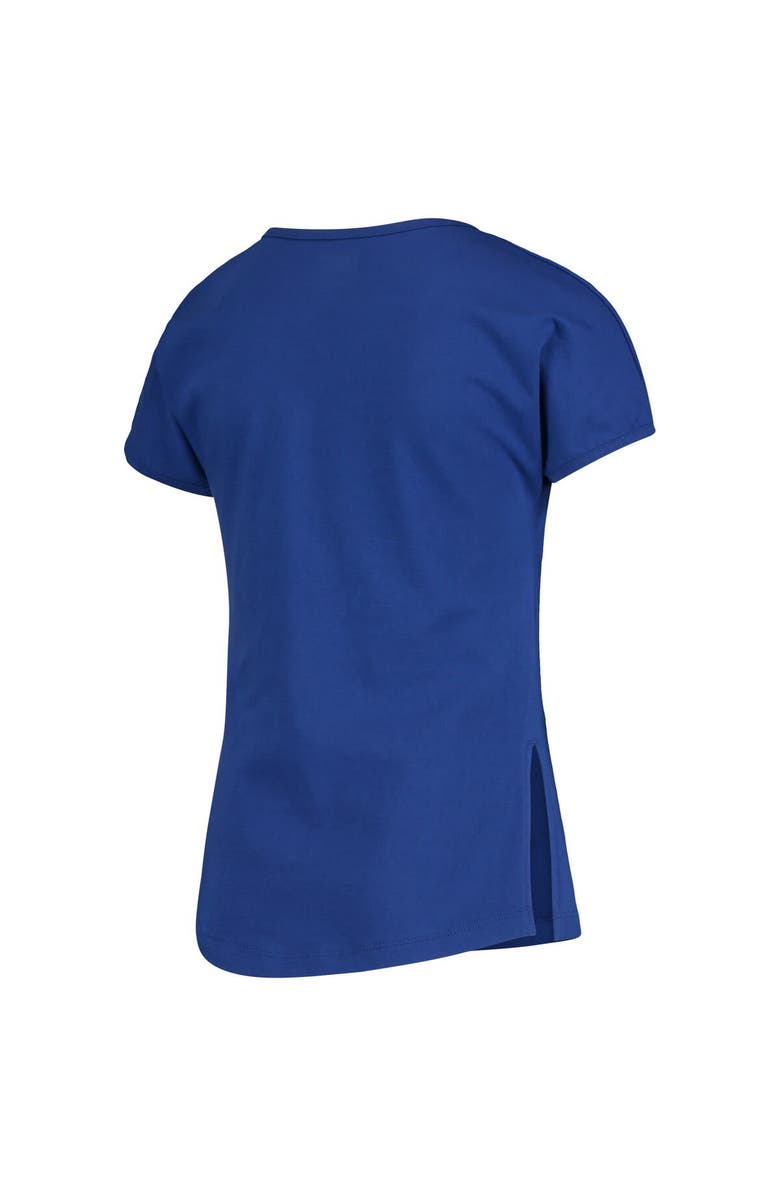 Outerstuff Girls Youth Royal Los Angeles Dodgers Brush Stroke Dolman T-Shirt, Alternate, color, Royal