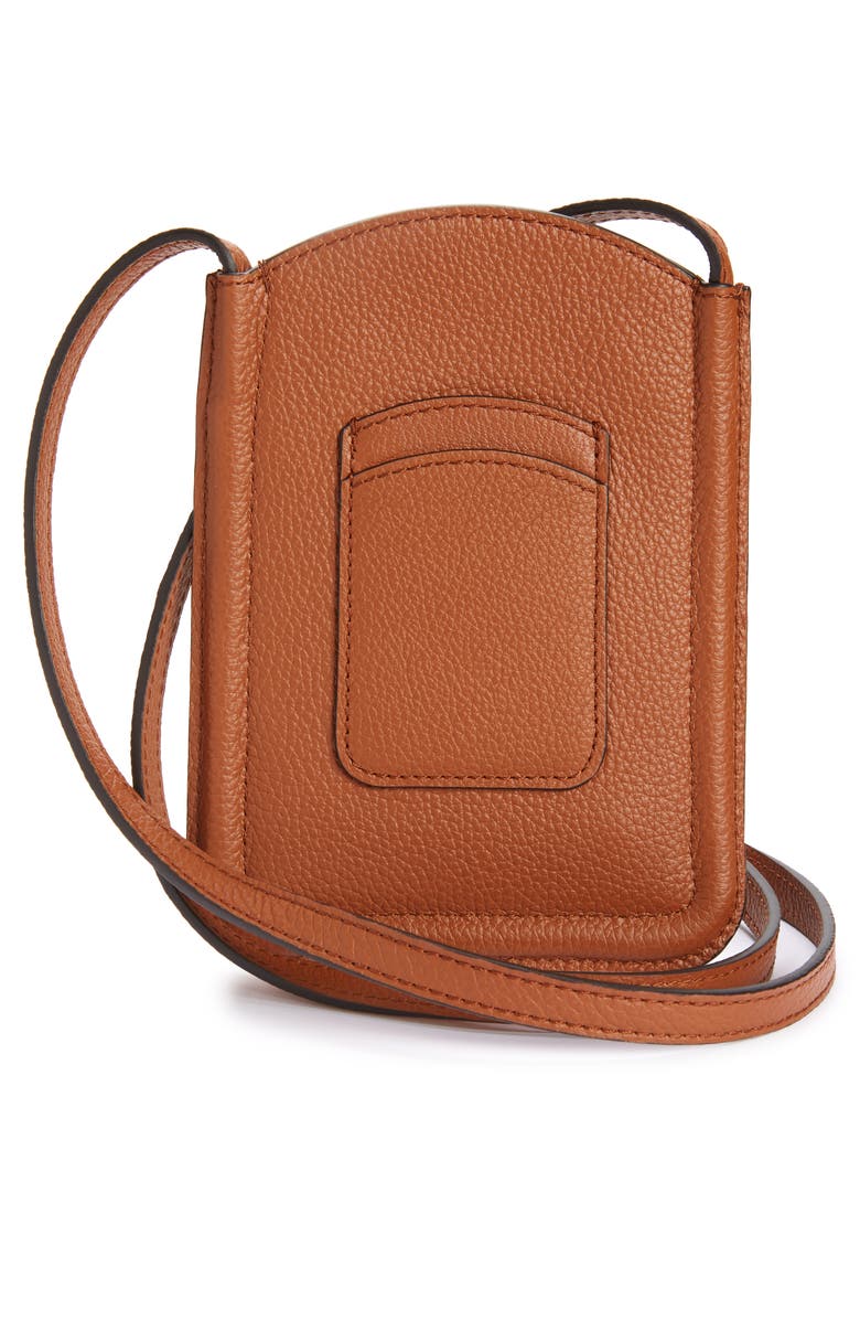 Chloé Marcie Leather Phone Pouch on Strap, Alternate, color,